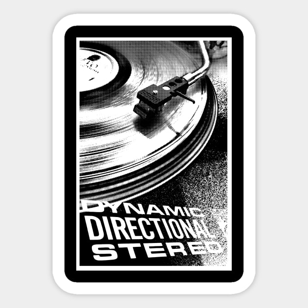 Dynamic Directional Stereo Vinyl Sticker by Alter the Past